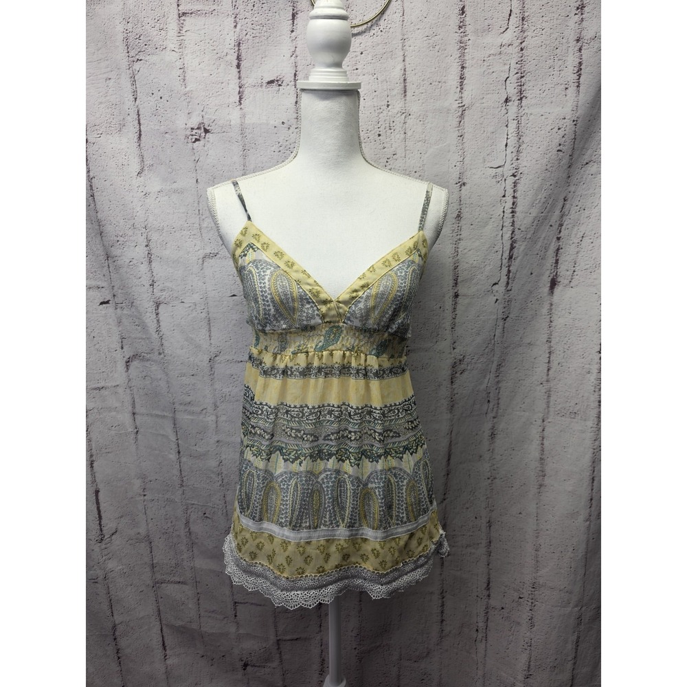 Vintage Wet Seal Top Y2K Womens‎ S Fairy Grunge Boho Crochet Tank 90s Babydoll